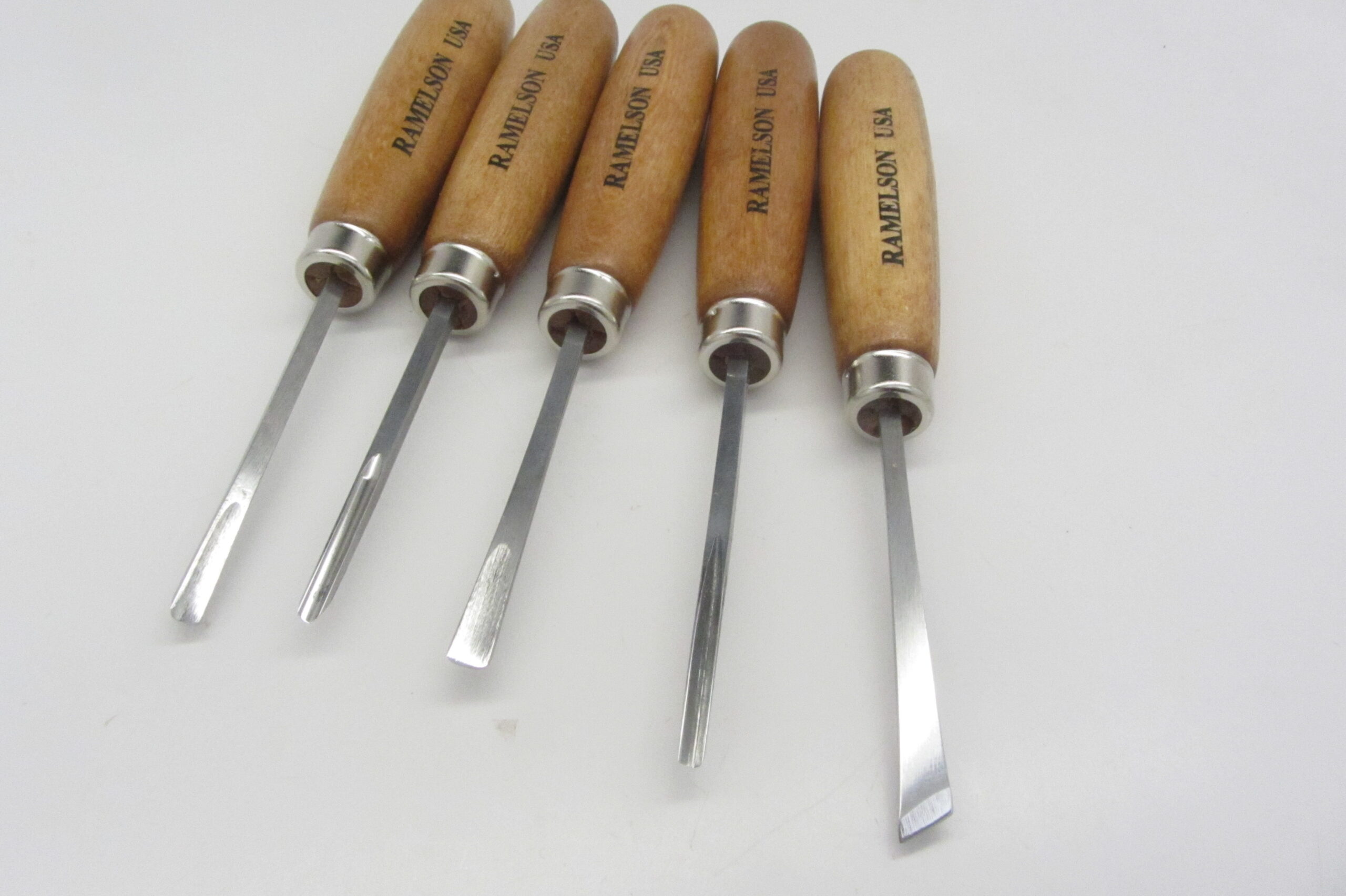 Ramelson Wood Carving Tools 5 PC Set Whittling & Chip Knives Woodworking Tools