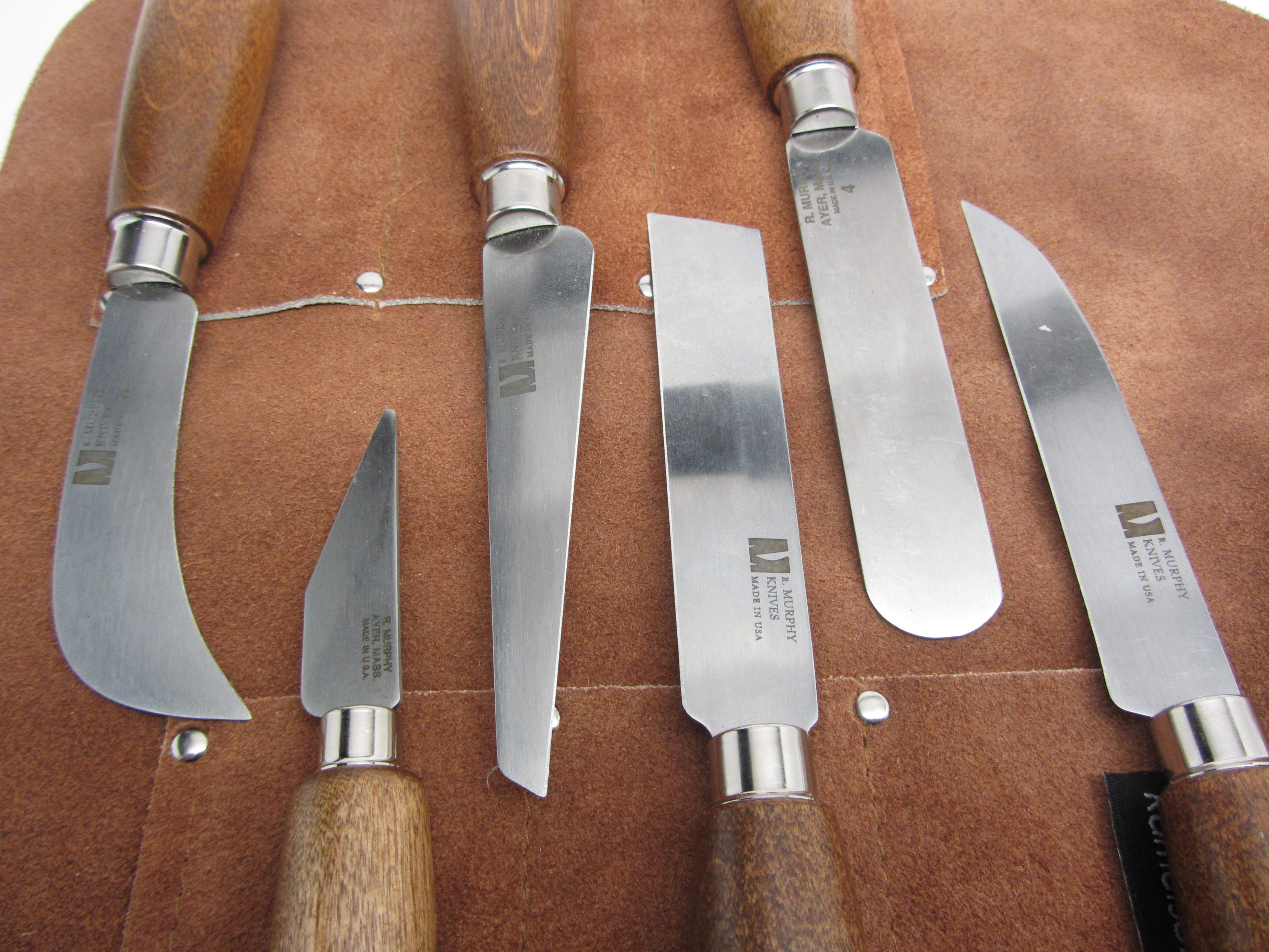 R Murphy Square Taper Wide Sharp Point McKay Shoe Makers Repair Knives 
