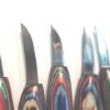 5pc Chip Carving Knives w/ Leather Tool Roll - Image 2