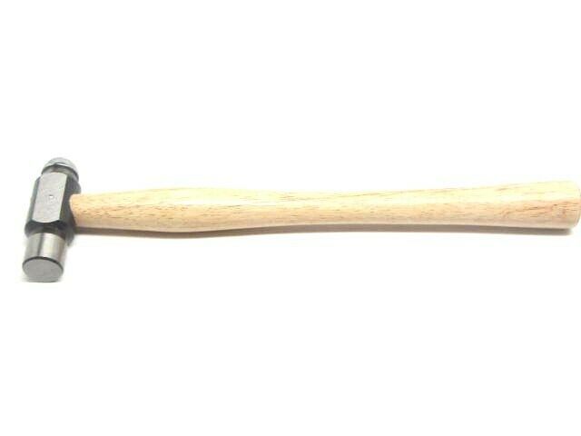 The Beadsmith Two-Sided Chasing Hammer 11.5 Inches Wooden Handle, 2.25 Steel Head with A 14mm Ball Pein & 25mm Domed Face Metalwork Tool used to Add