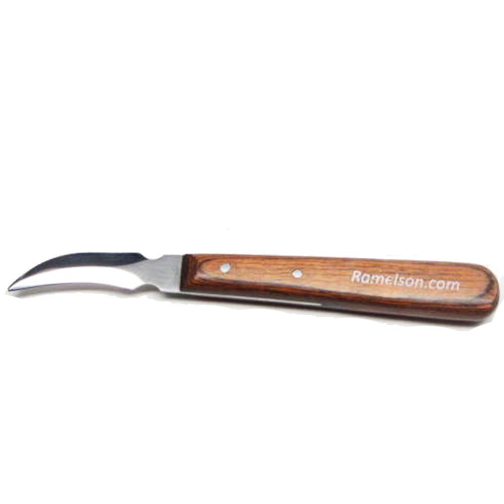 Curved hook wood carving knife from UJ Ramelson
