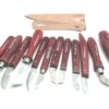 12-piece wood carving knife set with chip knives from UJ Ramelson