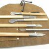 Agate Burnishers 6pc Set Bezel Gold Silver Leaf Bookbinding Jewelry Metal Clay