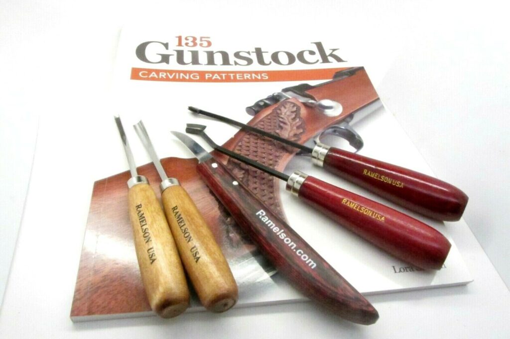 6pc Checkering Gunsmith Tool Kit with patterns UJ Ramelson Co