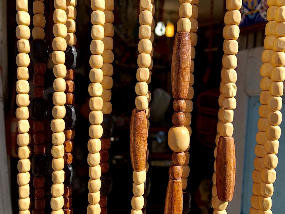 wood beads